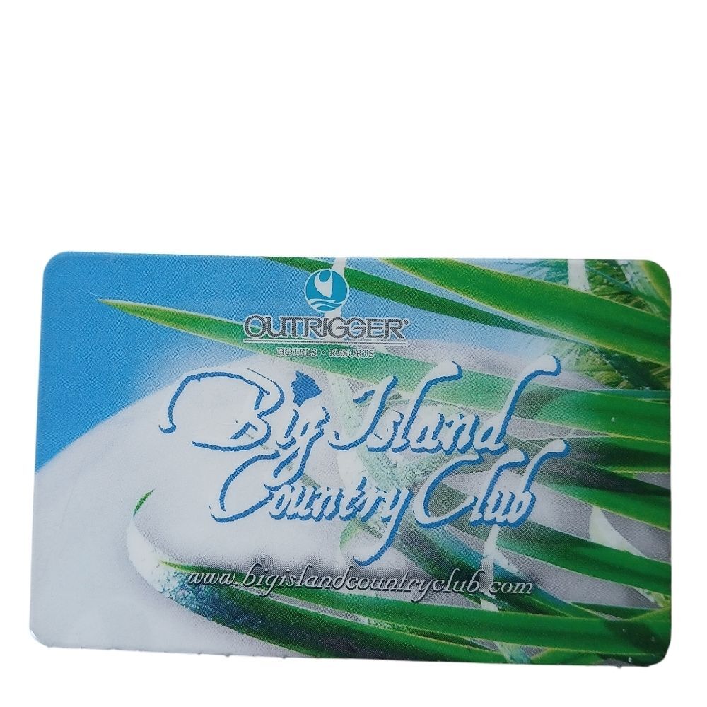 Outrigger Big Island Hawaii Country Club Card Preferred Player
